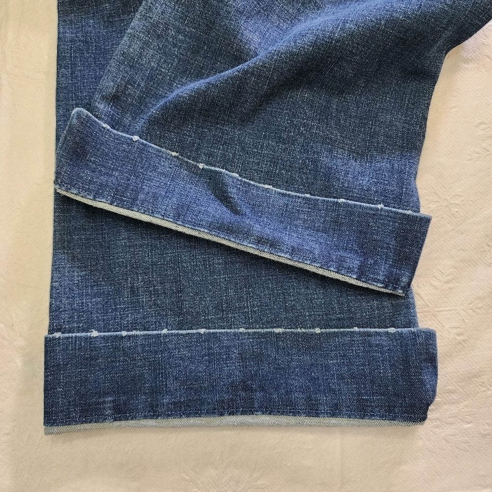 Wrangler Denim Jeans Women's Blue Size 9 / 34 Wide Leg flare leg - Picture 5 of 11
